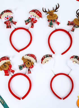 New Christmas Multi Style Luminous Antlers Head Buckle Chri