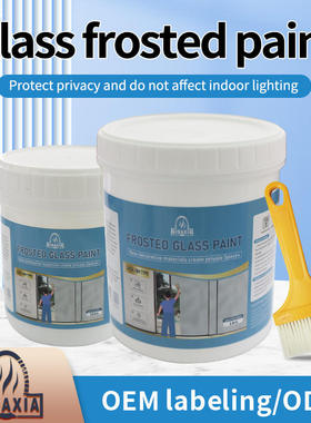 Matte glass paint, opaque glass paint, bathroom glass windo