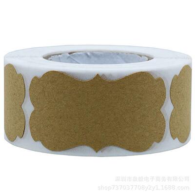 1.25 x 2.28 inch natural kraft paper Christmas gift labels