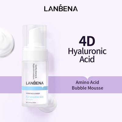 LANBENA 4D Hyaluronic Acid Cleansing Mousse 100ml HYDRATING