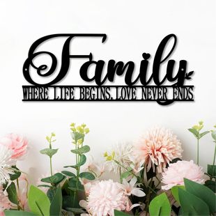 Metal Home Logo Metal Home Wall Decoration Hanging Family T
