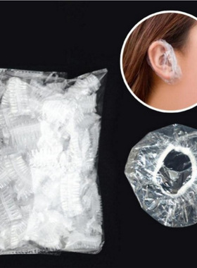 Disposable earmuffs, waterproof strip plastic shower cap, e