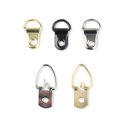 Photo frame hardware hook, single hole silver small hanging
