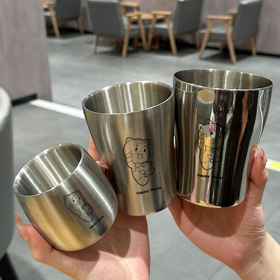 304 stainless steel water cup for household use, anti scald