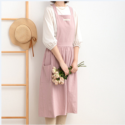 Japanese style home vest style apron for kitchen use, anti