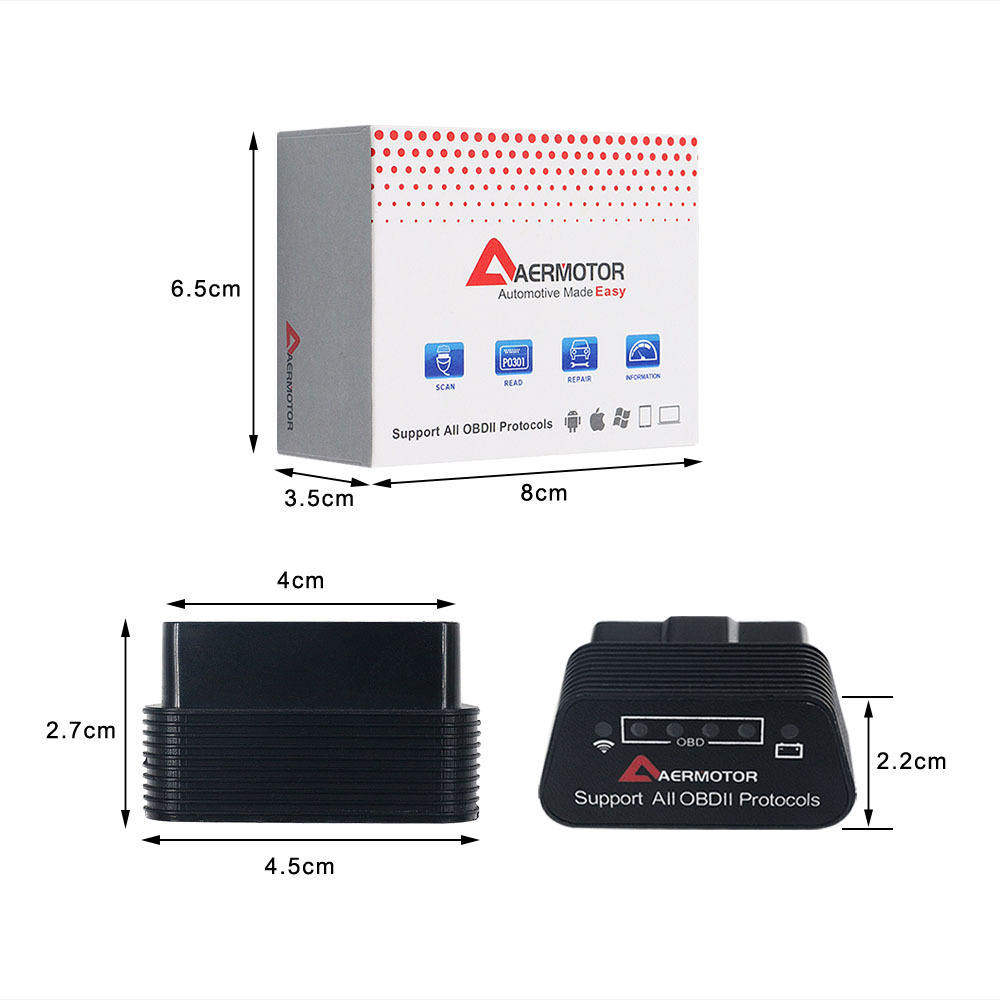 Aermtor WIFI elm327 V1.5 OBD2 Automotive Fault Diagnosis Te