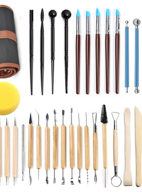 36 piece set of pottery tools, pill stick, clay sculpture c