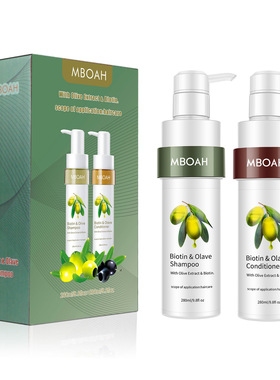 Olive shampoo and conditioner set, care and fragrance reten