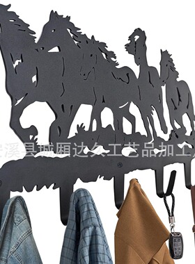 Metal horse coat hanger wall art decoration horse coat hang