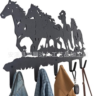 Metal horse coat hanger wall art decoration horse coat hang