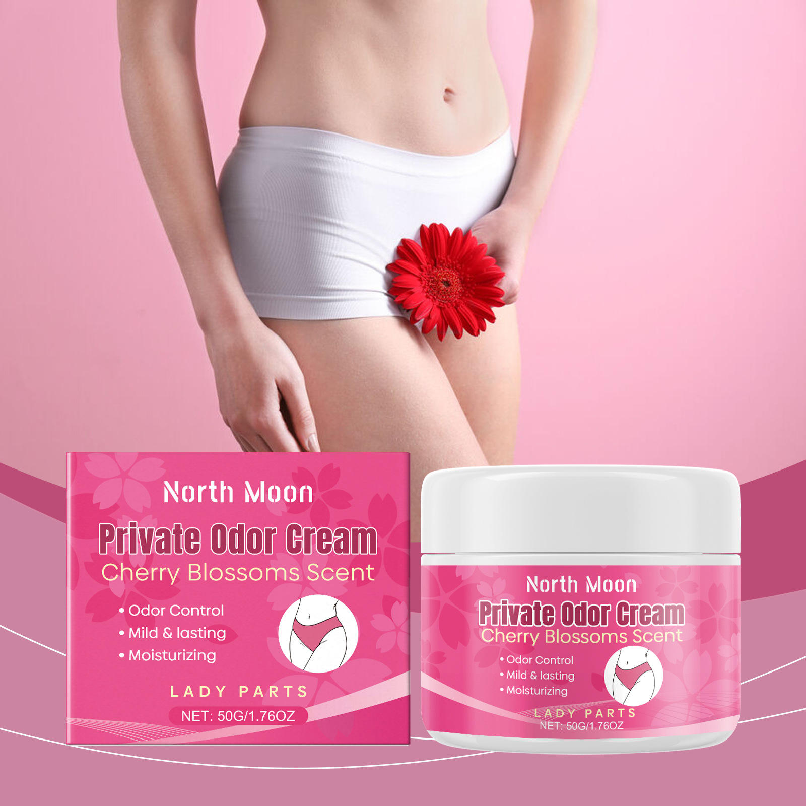 North Moon Women's Care Cream for Women's Daily Gentle Clea