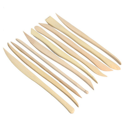 10 fine limb clay sculpture knives, clay pottery figurines,