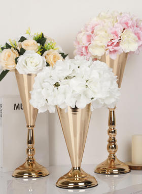 Flower rack decoration, metal dining table, center vase, we