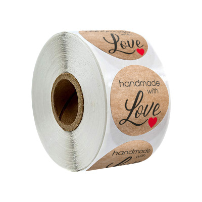 Christmas Party Roll Pack Cowhide Thank You Love Sticker DJ