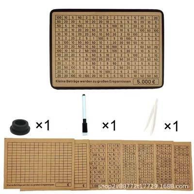 Money Box with Counter Reusable Money Box with Savings Targ