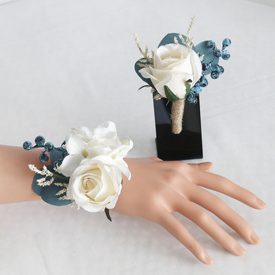 Wedding bridegroom bridal corsage simulation flower busines