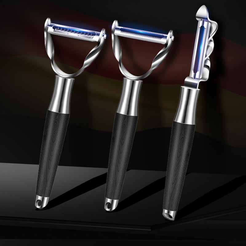 304 stainless steel peeling knife, light luxury black color