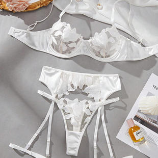 Cross border four piece exquisite bra set, fashionable and