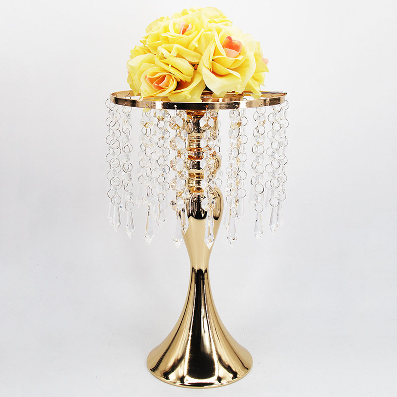 Mermaid Modern Gold Silver Iron Wedding Flower Stand Dining