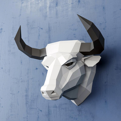 53cm Tauren Paper Model Home Wall Decoration Handmade DIY D