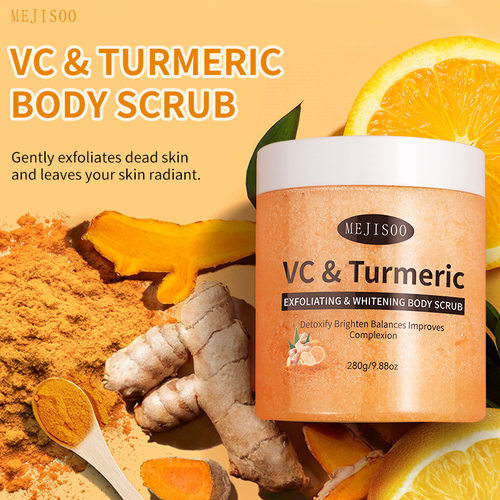 VC Turmeric Scrub Curcumin Scrub 280g Brightens Skin and Ex