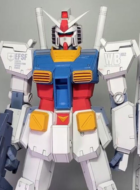 RX-78-2 Gundam paper model 3D stereoscopic handmade DIY req