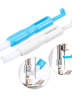 Home sewing machine, automatic threading machine, lead wire