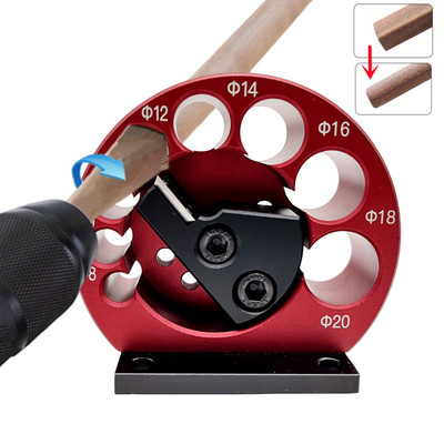 Adjustable rounder, electric drill, round bar, auxiliary to