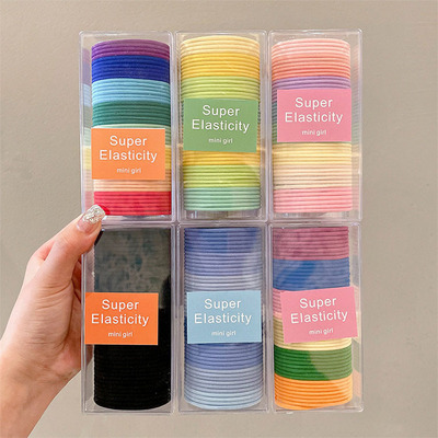 Boxed gradient rainbow colored hair string 2024 fashionable
