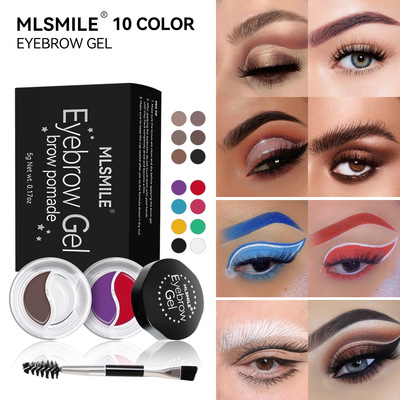Two color styling eyebrow dye color eyebrow paste eyeliner