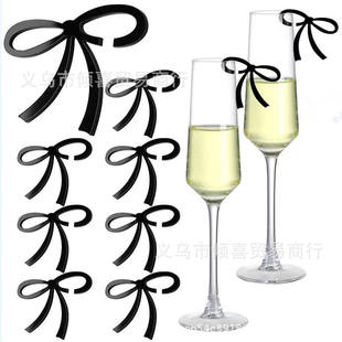 bow beverage wine and gla party black bachelor Pink labels