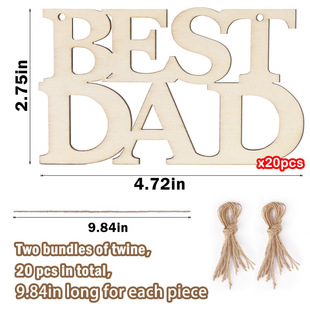 Ding Z wooden crafts ornaments Father's Day letters wooden