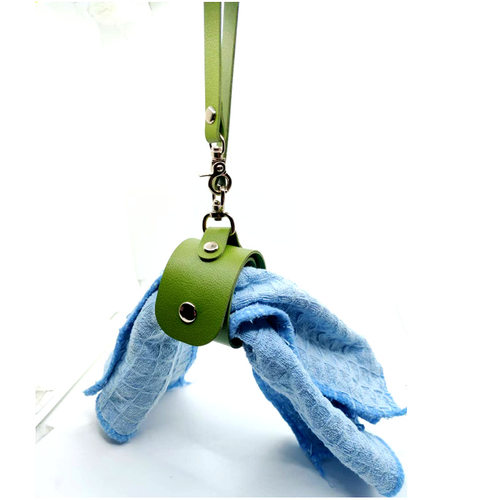 Leather glove storage clip, travel towel clip, silk scarf c