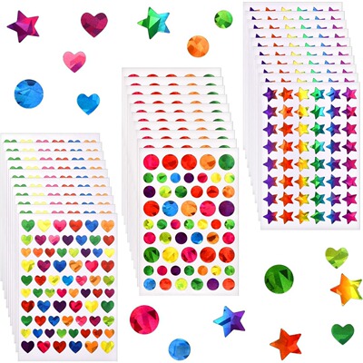 Chip mounted laser stickers, reward charts, decorative stic