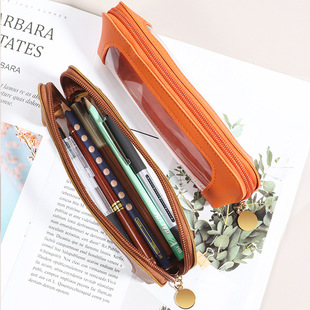 Transparent large capacity visible makeup bag, milk salt se