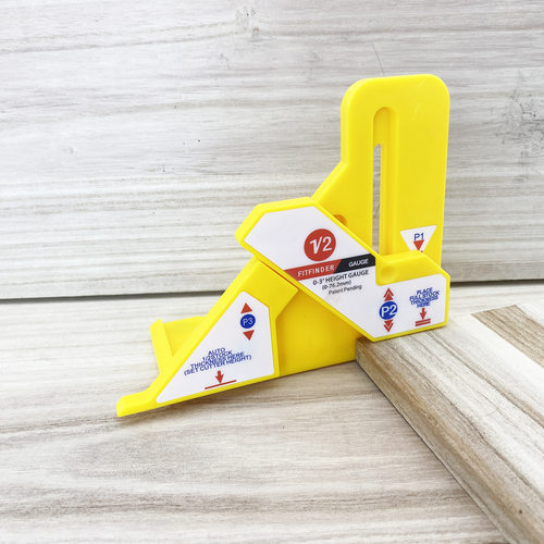 Wood cutting 1/2 thickness locator, woodworking center mark