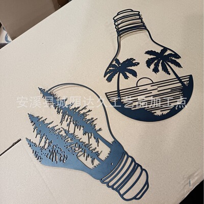 2 pieces of metal forest wall art metal indoor and outdoor