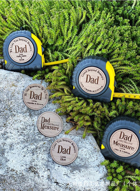 Father's Day Tape No One Measures Up Woodblock Engraving Bo