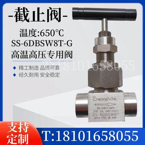 高温高压截止阀316HN-G 电厂球形高温高压截止阀SS-20NBS25MM