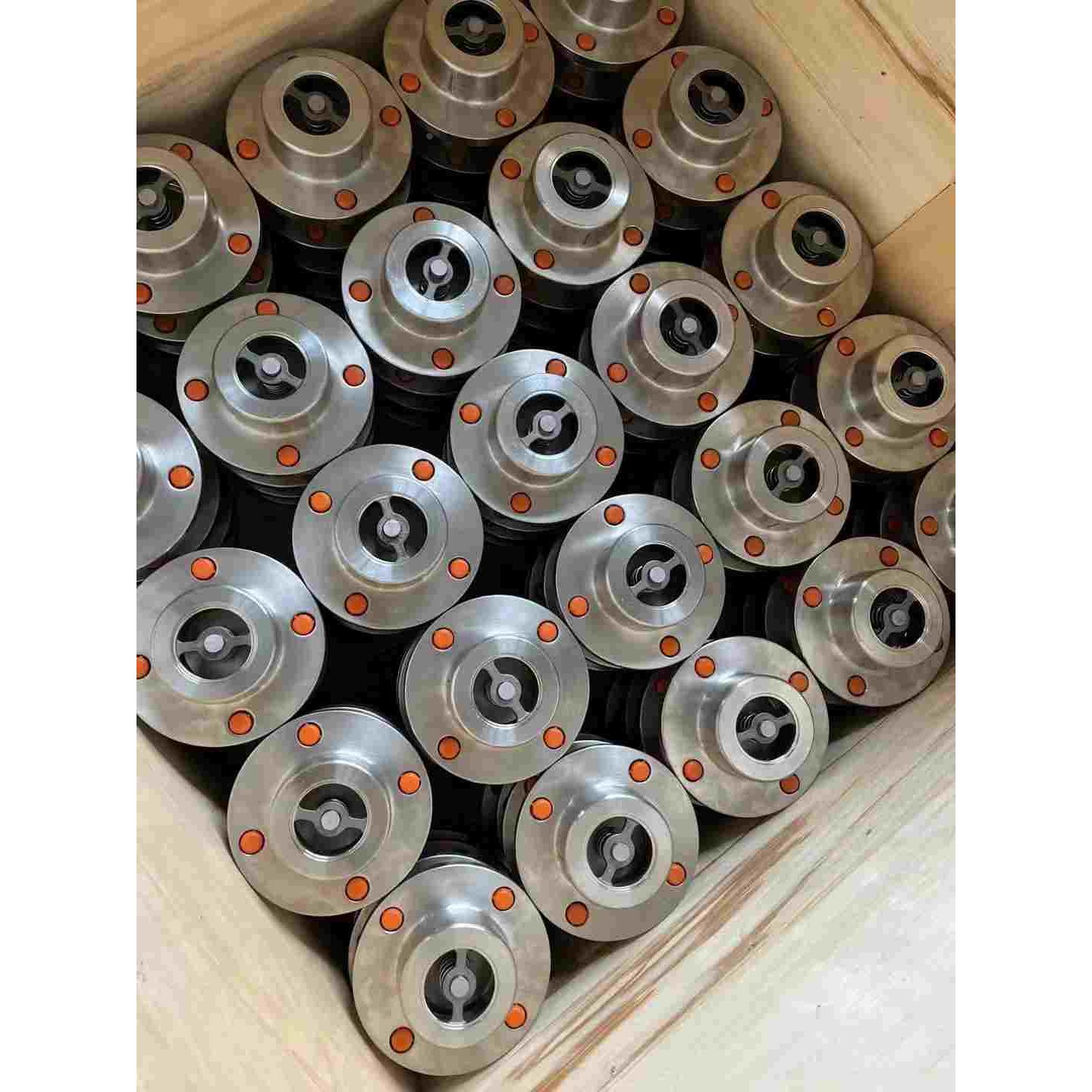 不锈钢304自带法兰止回阀 止逆阀水泵水管单向阀 DN25-DN100