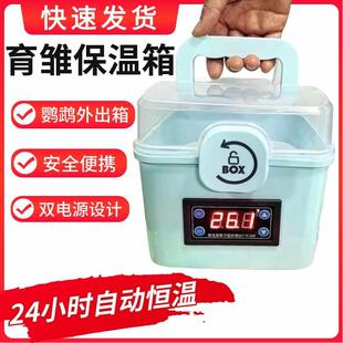 便携式鹦鹉保温箱小鸡育雏手养幼鸟恒温箱宠物外出小鸡孵化温控器