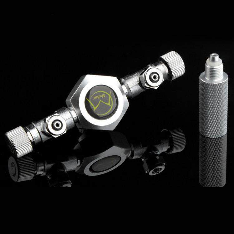 牧梵CO2分流阀二氧化碳三通多通水草水族钢瓶记泡器分流器一拖二