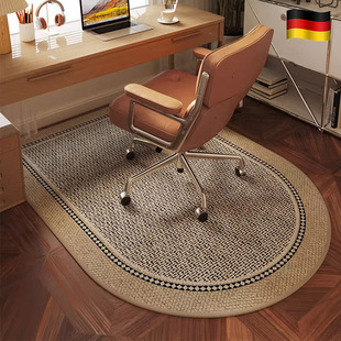 德国中古风顶奢书房转椅地毯防滑耐磨保护垫子办公电脑椅卧室地垫