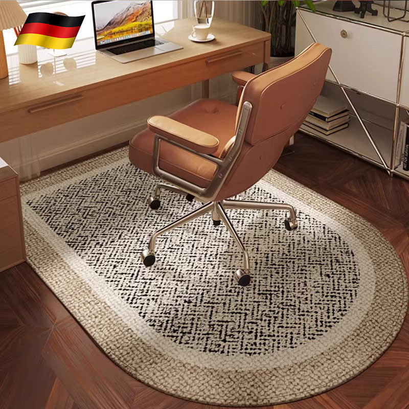 德国高级感拱形电脑椅地垫梳妆台椅子垫书房电竞椅转椅书桌下地毯