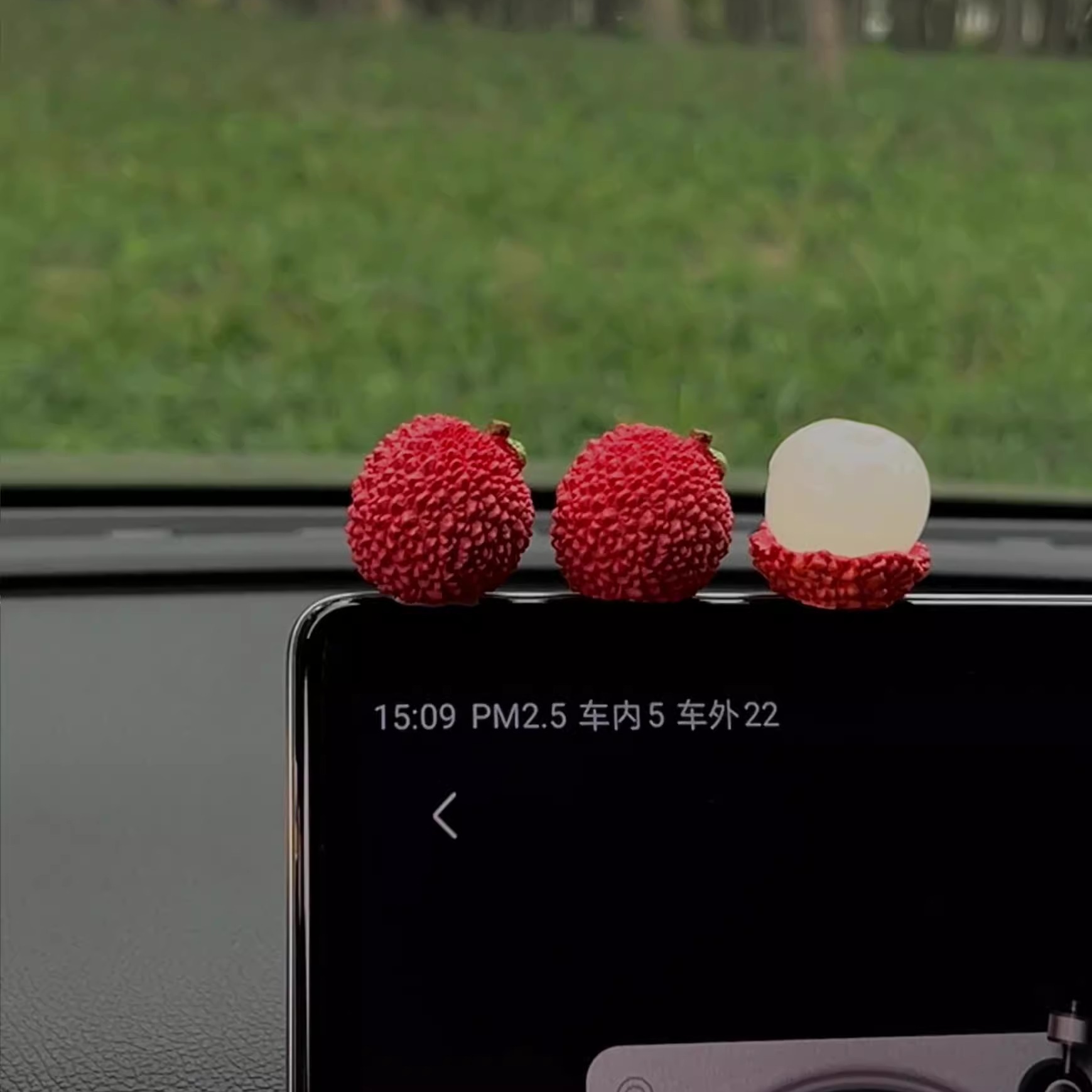 无聊了，摆几个剥开水果玩吧~