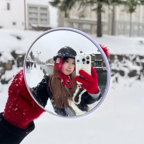 哈尔滨旅游雪地出片神器小圆镜！