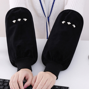 女款套袖护袖秋冬季家务袖套防污长款学生工作厨房清洁袖头办公室