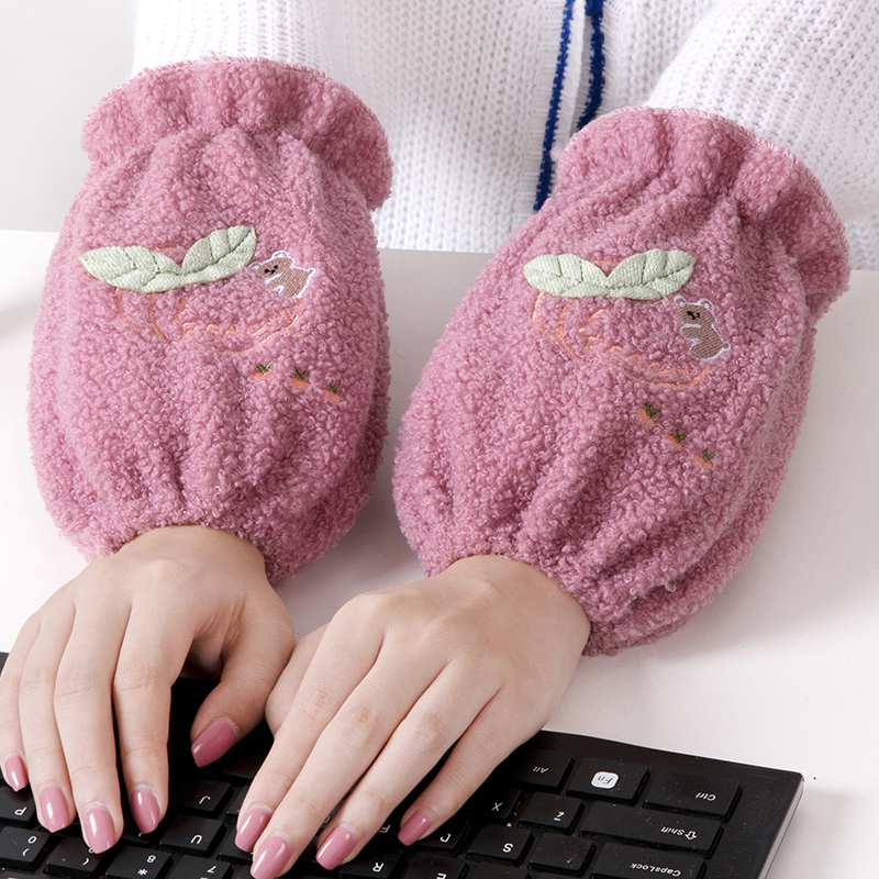 秋冬季套袖上班护袖袖套防污女短款新款厨房手袖袖头家务学生干活