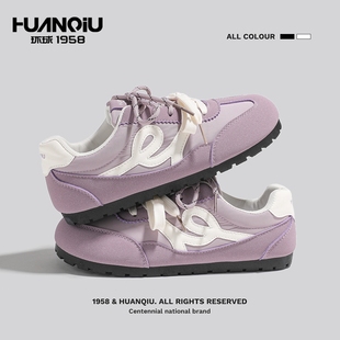 新款 轻便休闲运动鞋 糖果色女鞋 环球板鞋 平底单鞋 德训鞋 小白鞋 女款