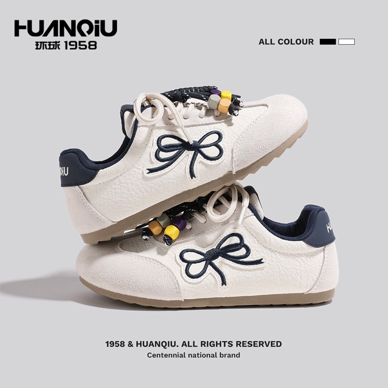 环球女款德训鞋高颜值复古平底休闲鞋2025新款秋季百搭小众板鞋女,女鞋,休闲板鞋,淘宝优惠券,粉丝福利购,淘宝优惠卷